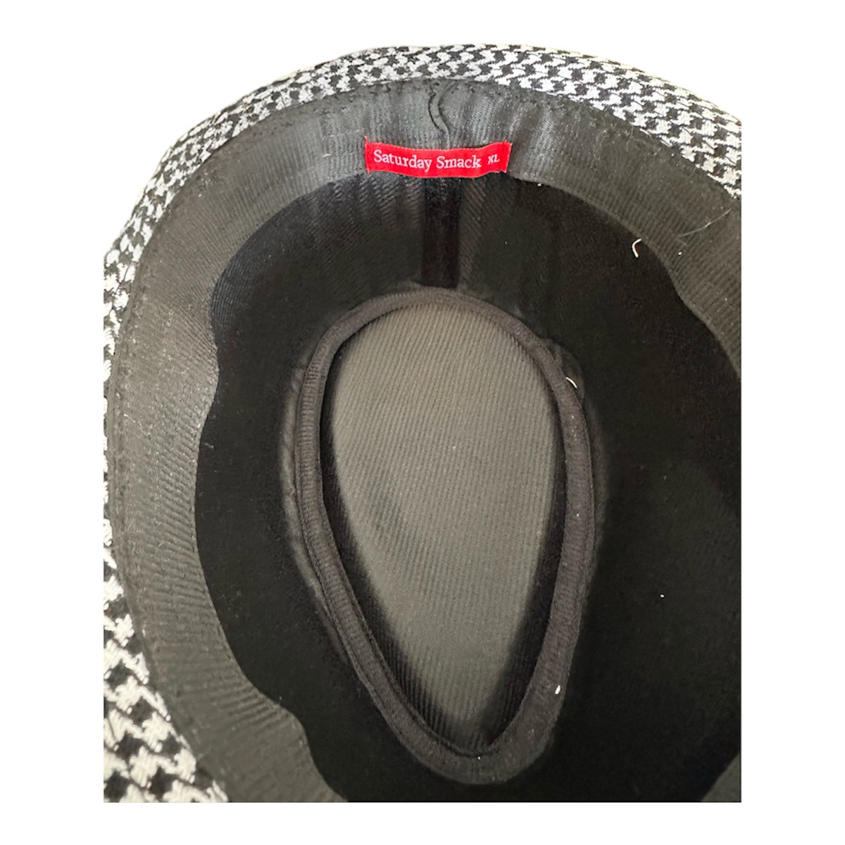 Saturday Smack Houndstooth Game Day Fedora For Alabama Fans Bear Byrant - Saturday Smack