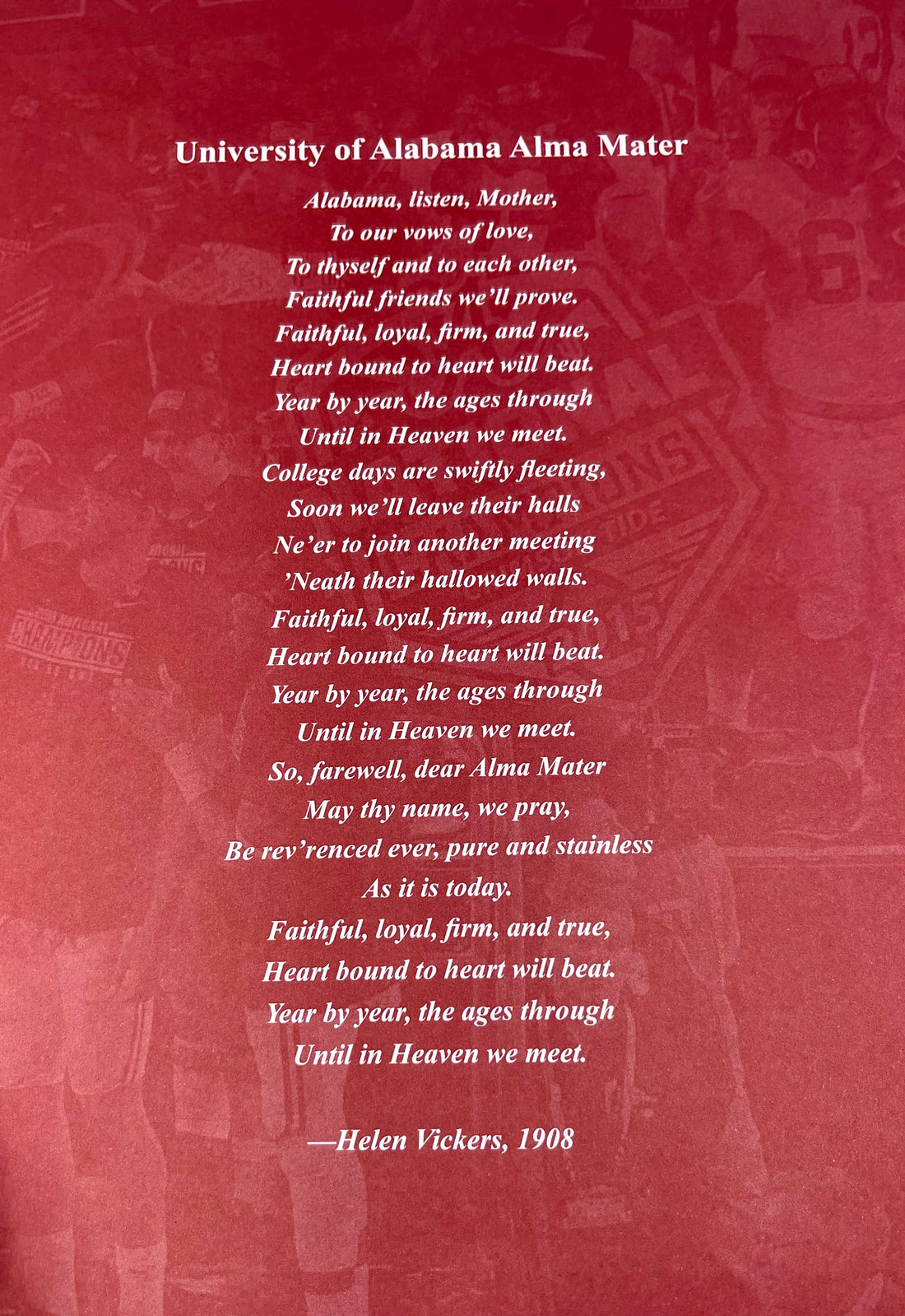 University of Alabama Football Vault Book by Tommy Ford