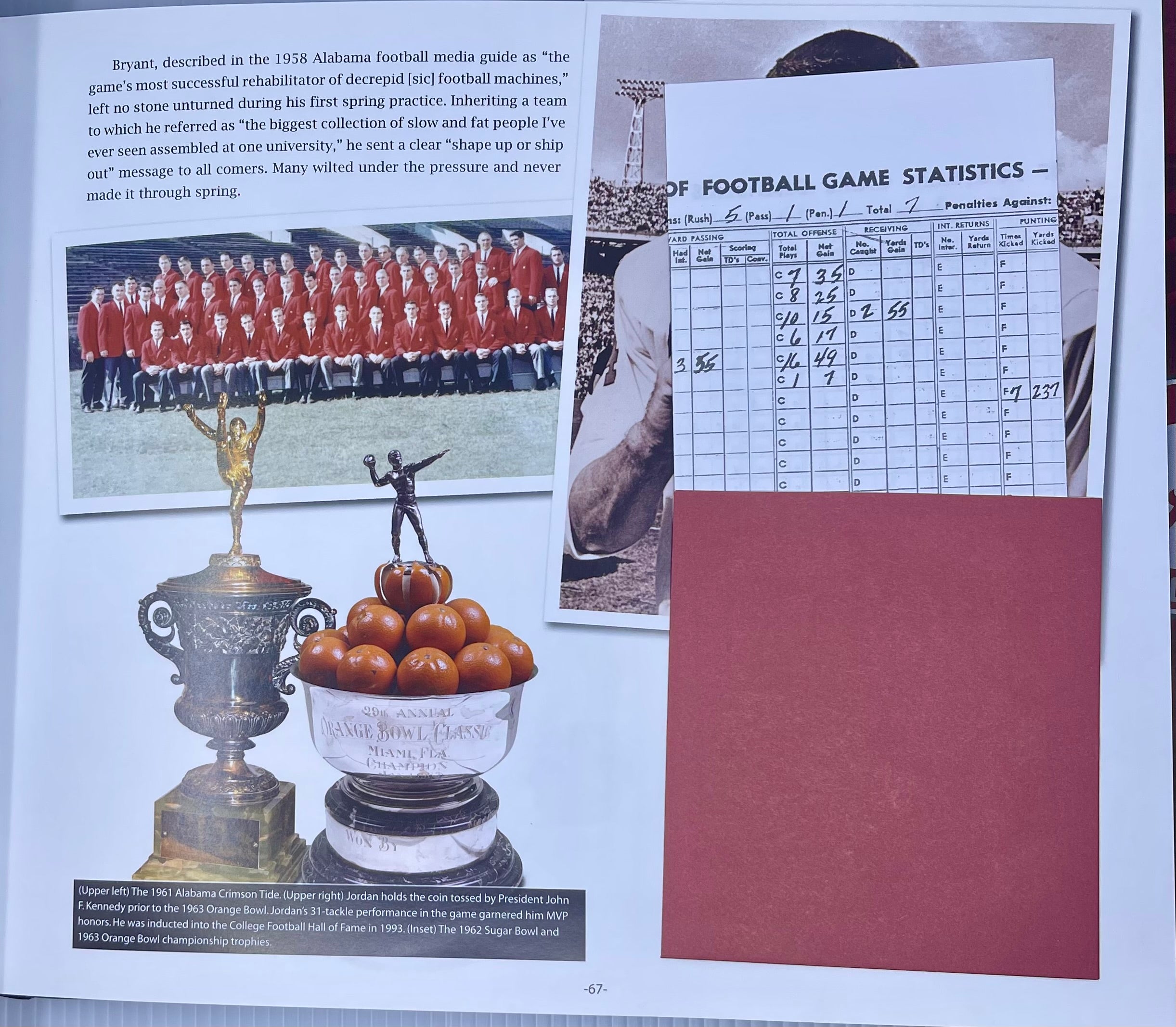 University of Alabama Football Vault Book by Tommy Ford - Saturday Smack