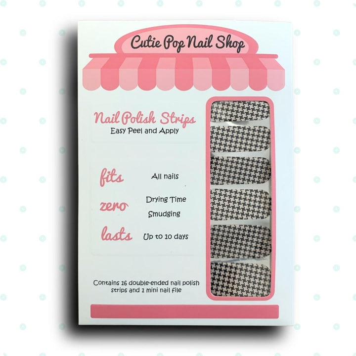 Houndstooth Nail Polish Strips