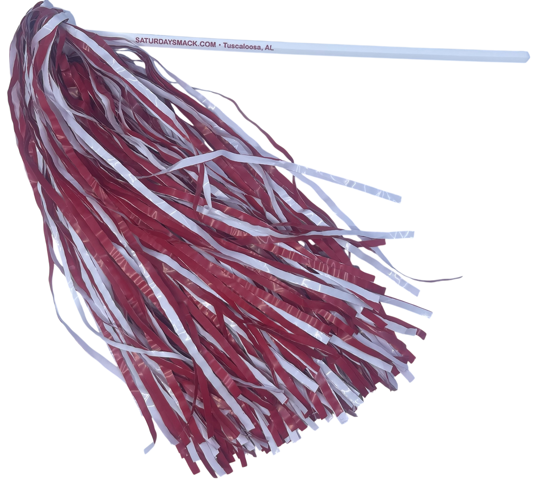 🏈 Crimson Game Day Shaker Pom Pom Bundle Saturday Smack