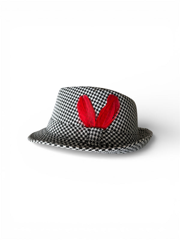 Saturday Smack houndstooth game day fedora
