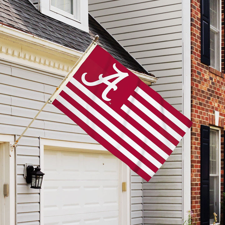 BSI PRODUCTS, INC. - Alabama Crimson Tide 3’x5’ Flag with Heavy-Duty Brass Grommets - UA Football, Basketball & Baseball Pride - High Durability - Designed for Indoor or Outdoor Use - Great Gift Idea